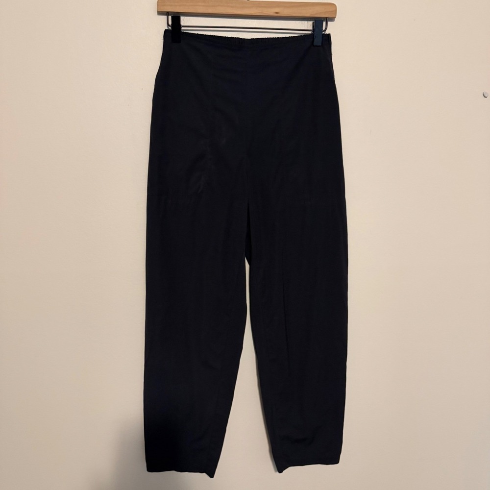 Ischiko lantern leg barrel wide pants blue 0 minimalist casual basic elevated